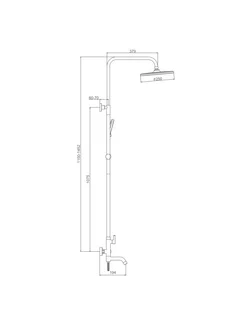 Душевая система Splenka для ванны и душа S221.24.06 