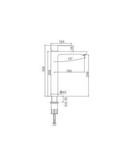 Смеситель Splenka высокий для умывальника S221.15.06