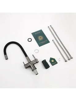 Смеситель Splenka для кухни с гибким изливом с подключением фильтра S70.64.09