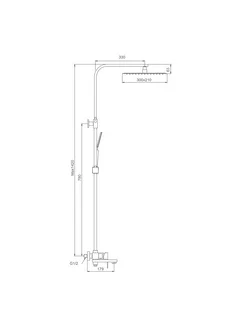 Душевая система Splenka для ванны и душа S224.24.05 