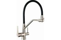 Смеситель для кухни с гибким изливом и фильтром OUTE T603BL 