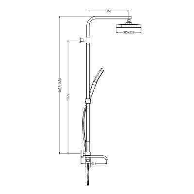 Душевая система Raglo для ванны и душа R02.24.03