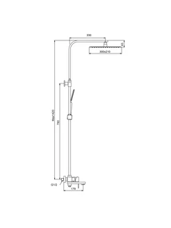 Душевая система Splenka для ванны и душа S224.24.06