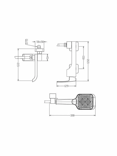 Смеситель Raglo для ванны и душа R02.30.06