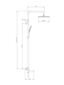 Душевая система Splenka для ванны и душа S223.24.06 