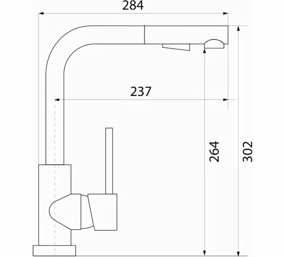 Смеситель Longran Impact LM2182-58, Sabbia granite выдвижная лейка 