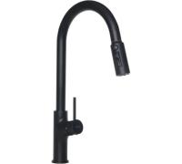 Смеситель Longran LM2171 BL, Black с выдвижной лейкой