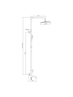Душевая система Splenka для ванны и душа S221.24.05