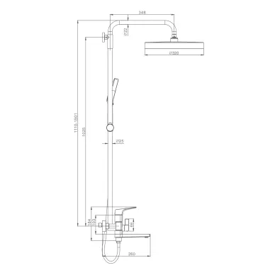 Душевая система Raglo для ванны и душа R07.24.09