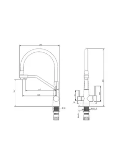 Смеситель Splenka для кухни со съемным гибким изливом S71.62.03