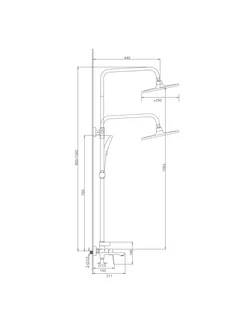 Душевая система Splenka для ванны и душа S41.24.09