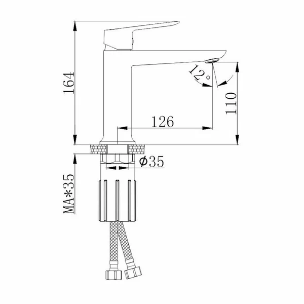 Смеситель Splenka для умывальника S41.10.09