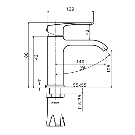 Смеситель Raglo для умывальника 