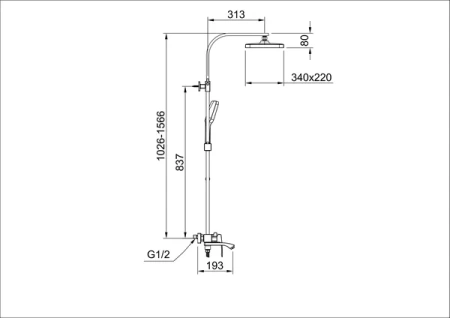 Душевая система Raglo для ванны и душа R01.24.09