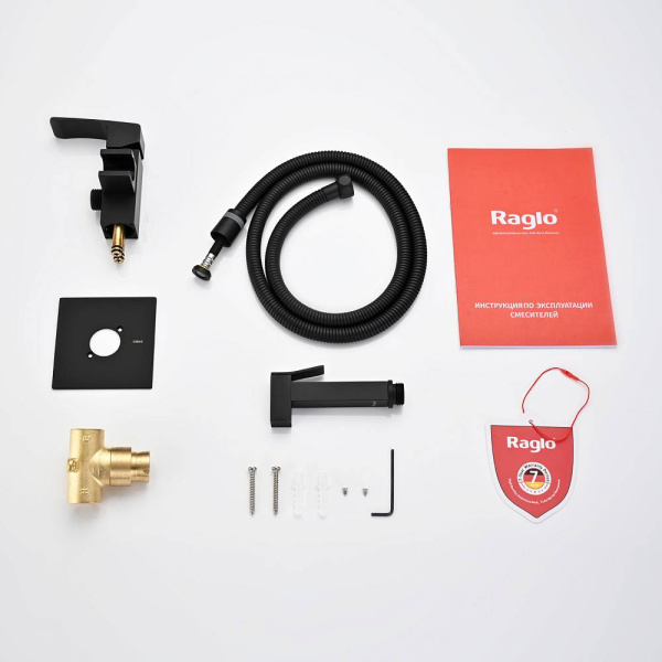 Смеситель Raglo встраиваемый с гигиеническим душем 