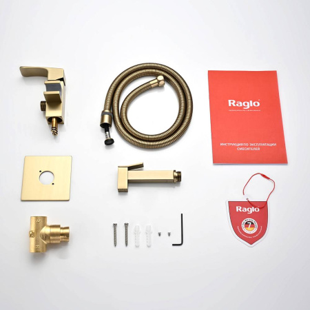 Смеситель Raglo встраиваемый с гигиеническим душем 