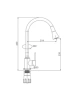 Смеситель Splenka для кухни с гибким изливом S201.4306.09