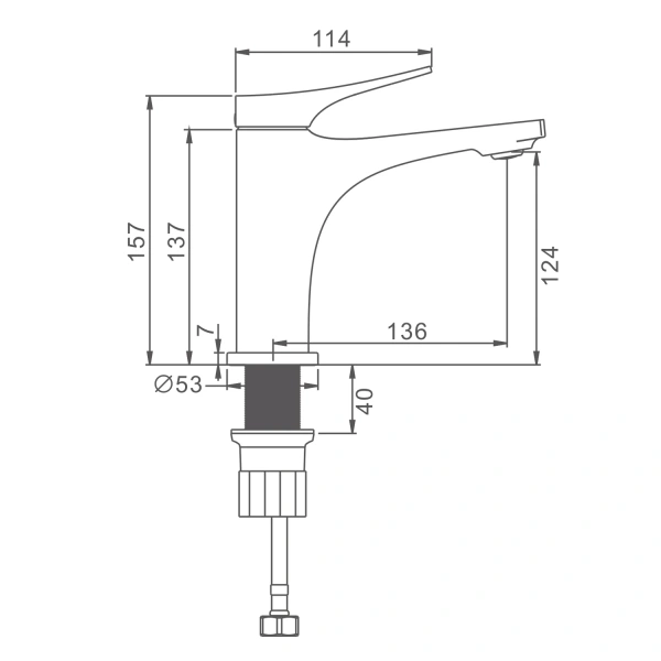 Смеситель Splenka для умывальника S54.10.03