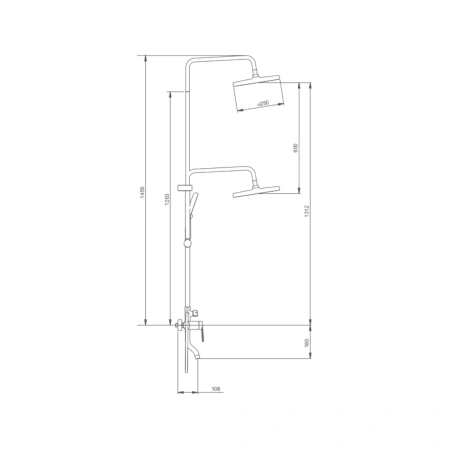 Душевая система Splenka для ванны и душа S50.24.09