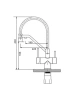 Смеситель Splenka для кухни со съёмным гибким изливом S70.62.05