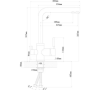 Смеситель Longran LM2195-54 CR, Truffle granite 