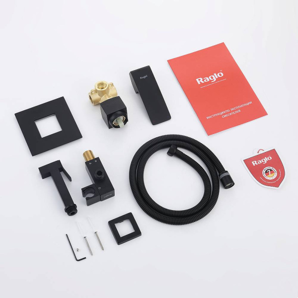 Смеситель Raglo с гигиеническим душем встраиваемый 