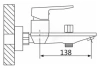 Смеситель OUTE для ванны с коротким изливом, латунь, (1/10), T11202 