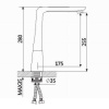 Смеситель для кухни OUTE с высоким изливом, латунь (1/10), T10213B