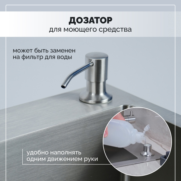 Мойка из нержавейки 50х50 