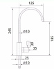 Кран для чистой воды Longran LC2103 CR, Chrome 