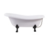 Edelweiss ванна /Nova Gel/белая/черные ножки(170см*78см*75см) Ванны/AQUA DE MARCO, 1170WBlEDE_GEL