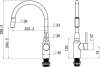 Смеситель Longran LM219A BL, Black 