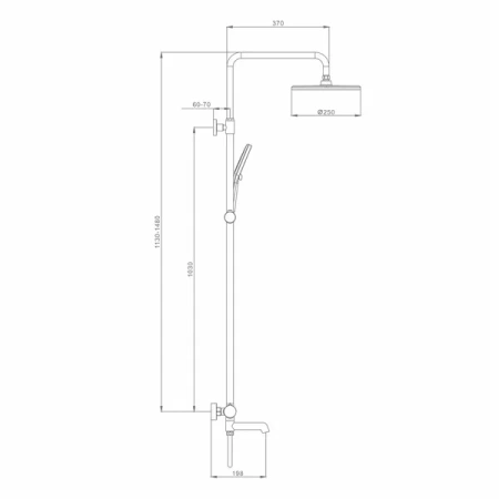 Душевая система Raglo для ванны и душа R20.24.08