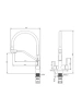 Смеситель Splenka для кухни со съемным гибким изливом S71.62.05
