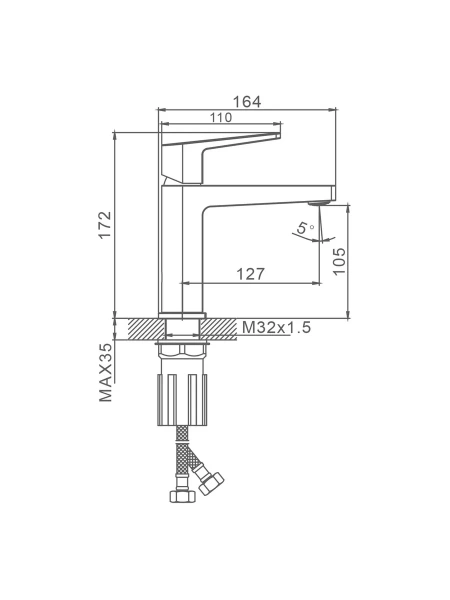 Смеситель Splenka для умывальника S04.10