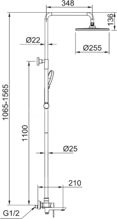 Душевая система Raglo для ванны и душа R03.24.06