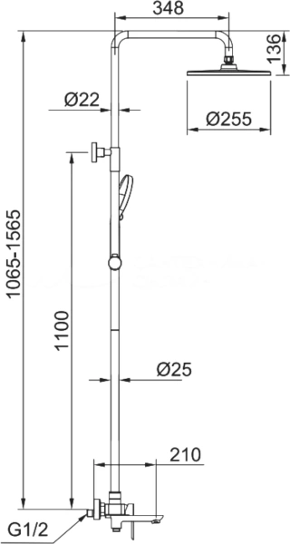 Душевая система Raglo для ванны и душа R03.24.06