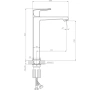 Смеситель Splenka высокий для умывальника S01.15