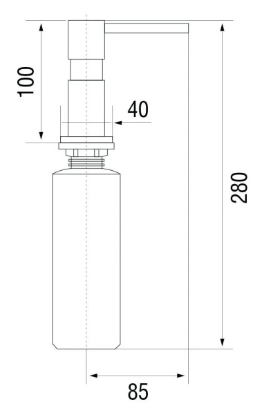 Дозатор Longran LD0005 SS, Stainless Steel 