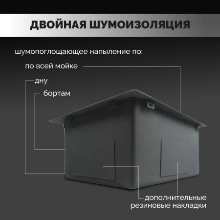 Мойка из нержавейки 60х45 