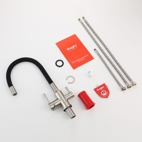  Смеситель Raglo для кухни с гибким изливом с подключением к фильтру R81.64.06