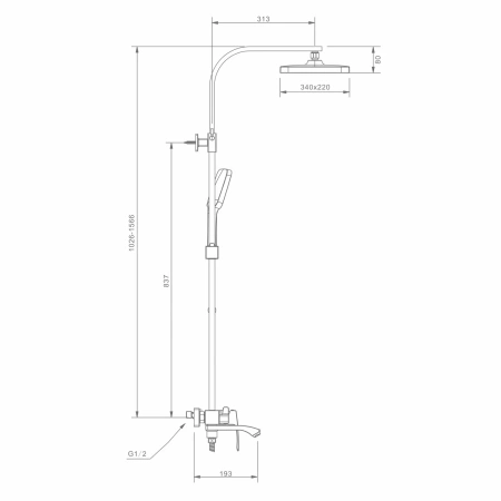 Душевая система Raglo для ванны и душа